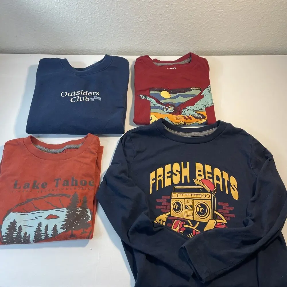 Huge Boys Lot 12 Pcs Size 6-7 T-Shirts True Religion Old Navy Fresh Beats Raw
